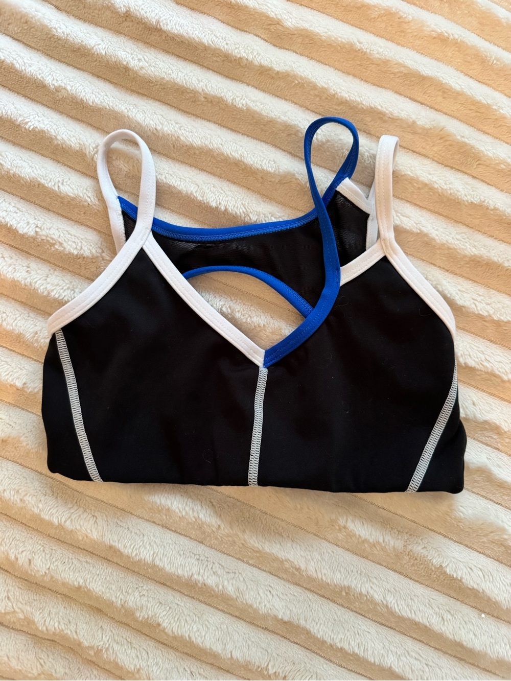 Jo + Jax Dancewear Black Sports Bra Top YM